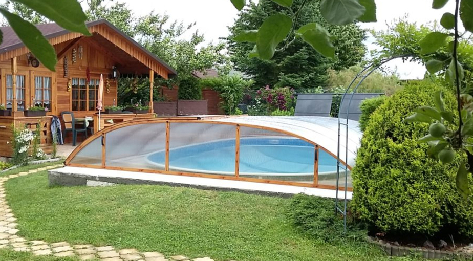 Kryt bazénu POOLOR 3R barva dřevodekor